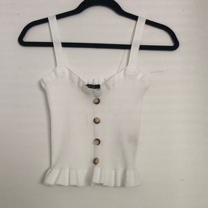 White/cream colored tank top